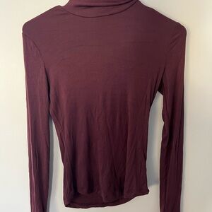 Sunday Best Burgundy Turtleneck